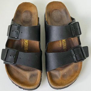Birkenstock Black Arizona Two Strap Sandals Size 38